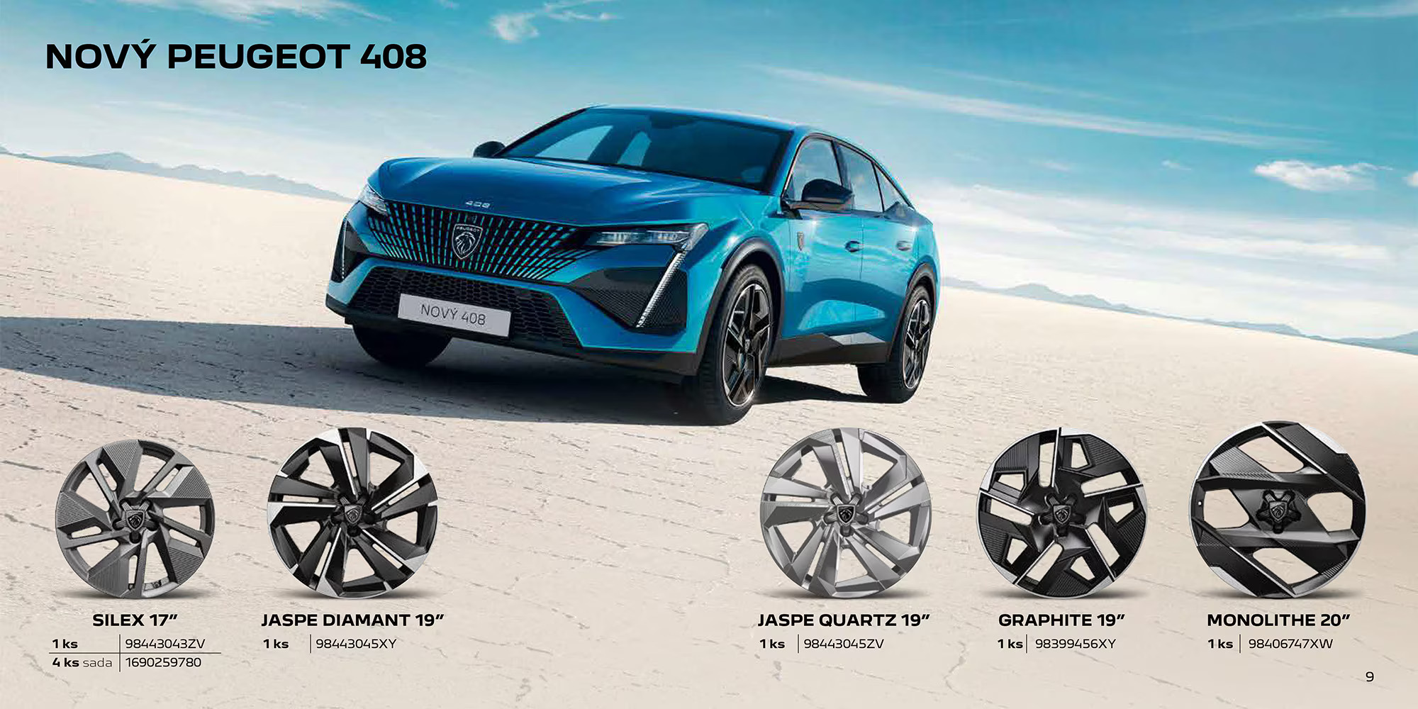 Hliníková kola Peugeot 408